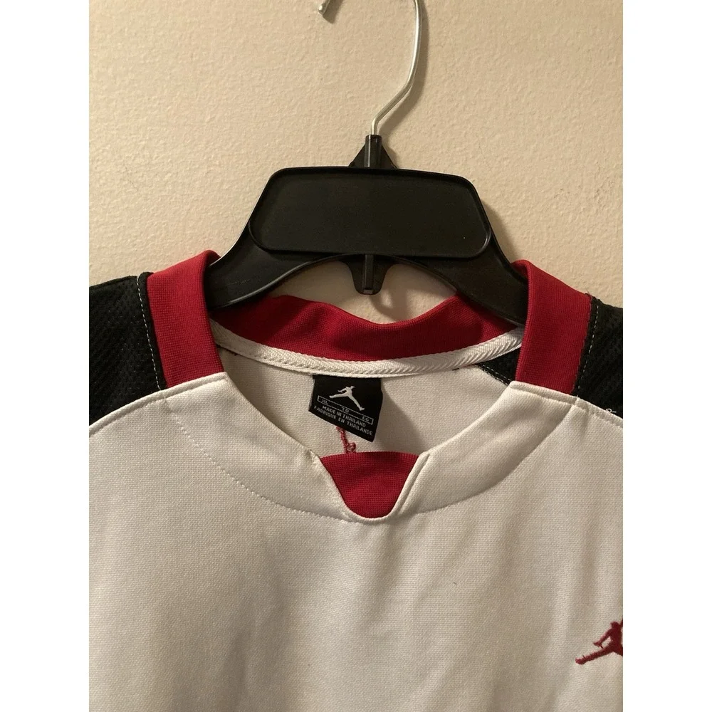 VTG‎ Jordan Workout Tank Red Black White Nike Sz XL Jumpman Embroidered